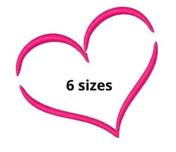 Heart Embroidery Design, 6 sizes, Mini Heart Embroidery, Large Heart Embroidery, Machine Embroidery Design, Heart shapes Design, Instant