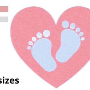 Baby Feet Embroidery Design, 7 sizes, Cute Baby Feet Embroidery,Baby Embroidery,Machine Embroidery Design,Baby Feet Design, Instant Download