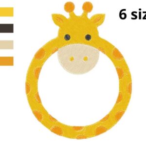 Giraph Embroidery Design, 6 sizes, Cute Giraph Embroidery,Zoo Animal Embroidery, Machine Embroidery Design, Kids Cute Design,Zoo design