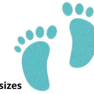 Baby Feet Embroidery Design, 11 sizes, Cute Baby Feet Embroidery,Baby Embroidery,Machine Embroidery Design,Baby Feet Design Instant Download