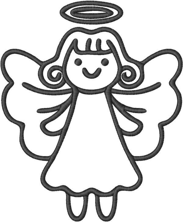 Angel Embroidery Design, 7 sizes, Angel Embroidery, Small Angel Embroidery,Machine Embroidery Design, Angel shapes Design,Instant