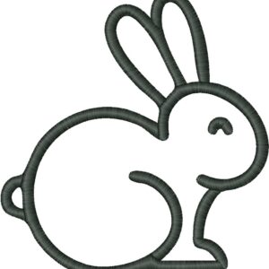 Rabbit Embroidery Design, 7 sizes, Rabbit Embroidery, Small Rabbit Embroidery,Machine Embroidery Design,Rabbit shapes Design,Instant