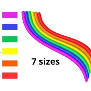 Rainbow Embroidery Design, 7 sizes, LGBT Embroidery, Rainbow Embroidery, Machine Embroidery Design, Rainbow shapes Design, Instant