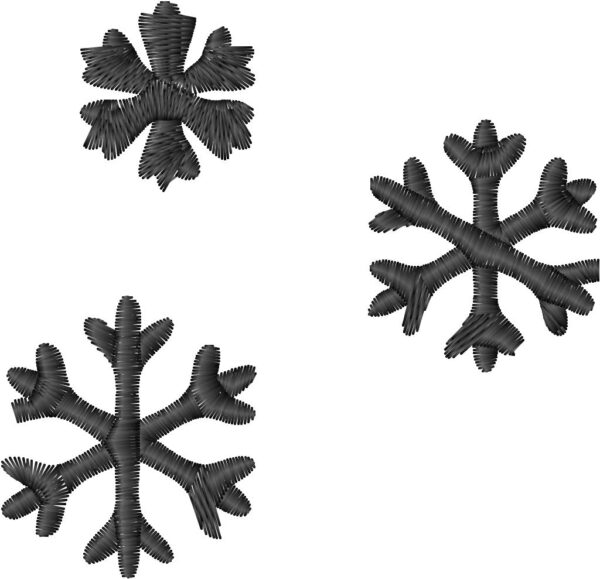 Snowflakes Embroidery Design, 7 sizes, Snowflakes Embroidery, Three Snowflakes Embroidery,Machine Embroidery Design,Snowflakes shapes Design,Instant