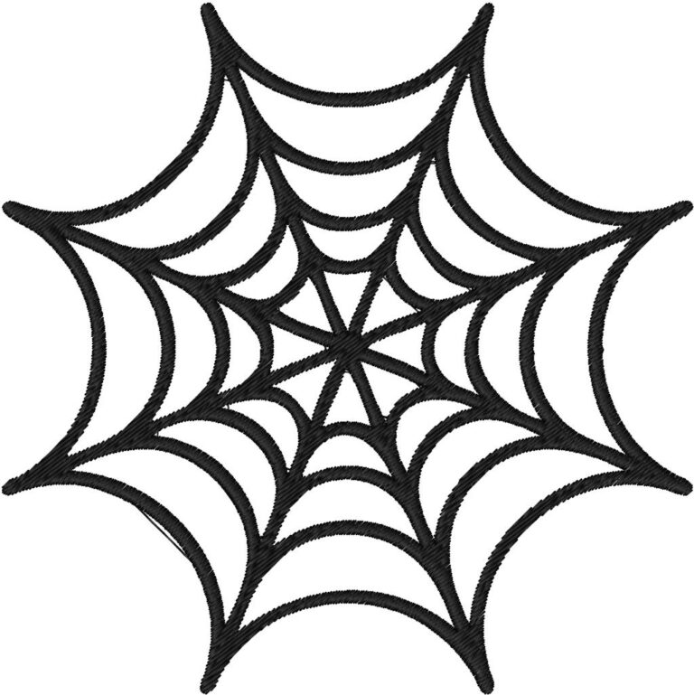 Spider Web Embroidery Design, 5 sizes, Spider Web Embroidery, Large ...