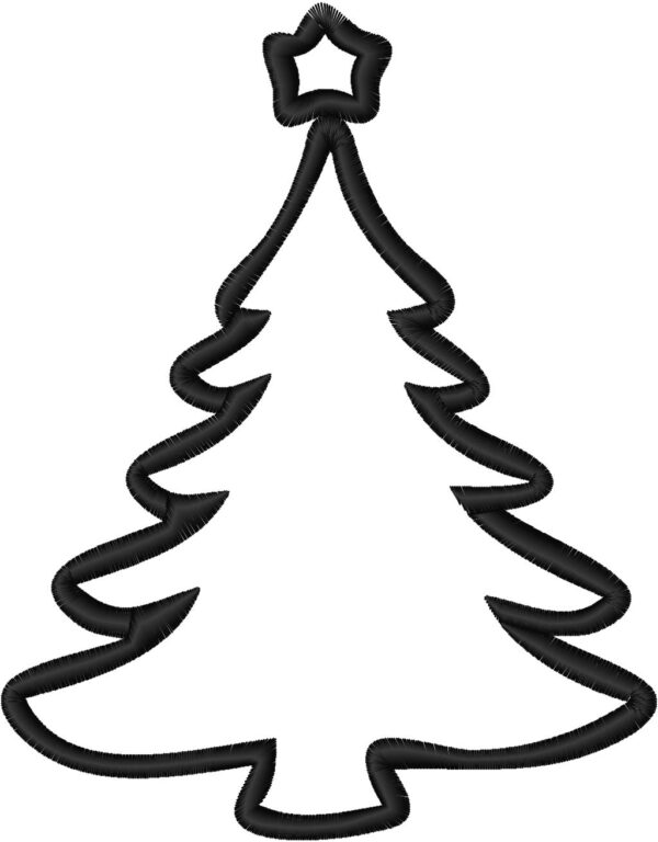 Christmas Tree Embroidery Design, 7 sizes, Christmas Tree Embroidery, Small Tree Embroidery,Machine Embroidery Design,Christmas Tree shapes Design,Instant