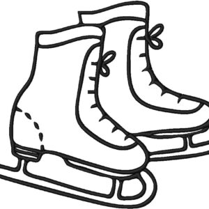 Ice Skates Design, 7 sizes, Machine Embroidery Design, Ice Skates shapes Design, Instant