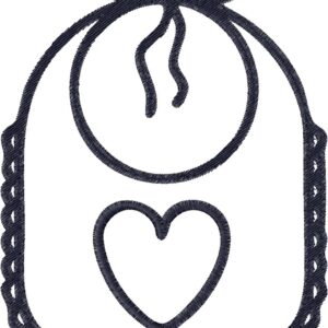 Bib Design, 7 sizes, Machine Embroidery Design, Bib shapes Design, Instant