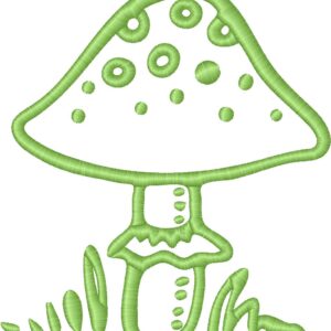 Mushroom Embroidery Design, 7 sizes, Machine Embroidery Design, Mushroom shapes Design, Instant