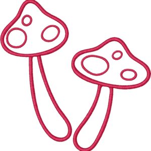 Mushroom Embroidery Design, 7 sizes, Mushrooms Embroidery, Machine Embroidery Design, Mushroom shapes Design,Instant