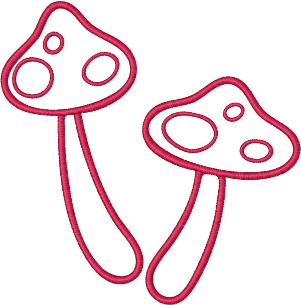 Mushroom Embroidery Design, 7 sizes, Mushrooms Embroidery, Machine Embroidery Design, Mushroom shapes Design,Instant