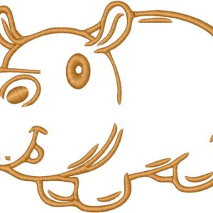 Hippo Embroidery Design, 7 sizes, Hippo Embroidery, Machine Embroidery Design, Hippo shapes Design,Instant