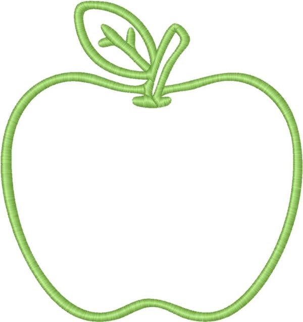 Apple Embroidery Design, 7 sizes, Machine Embroidery Design, Apple shapes Design, Instant