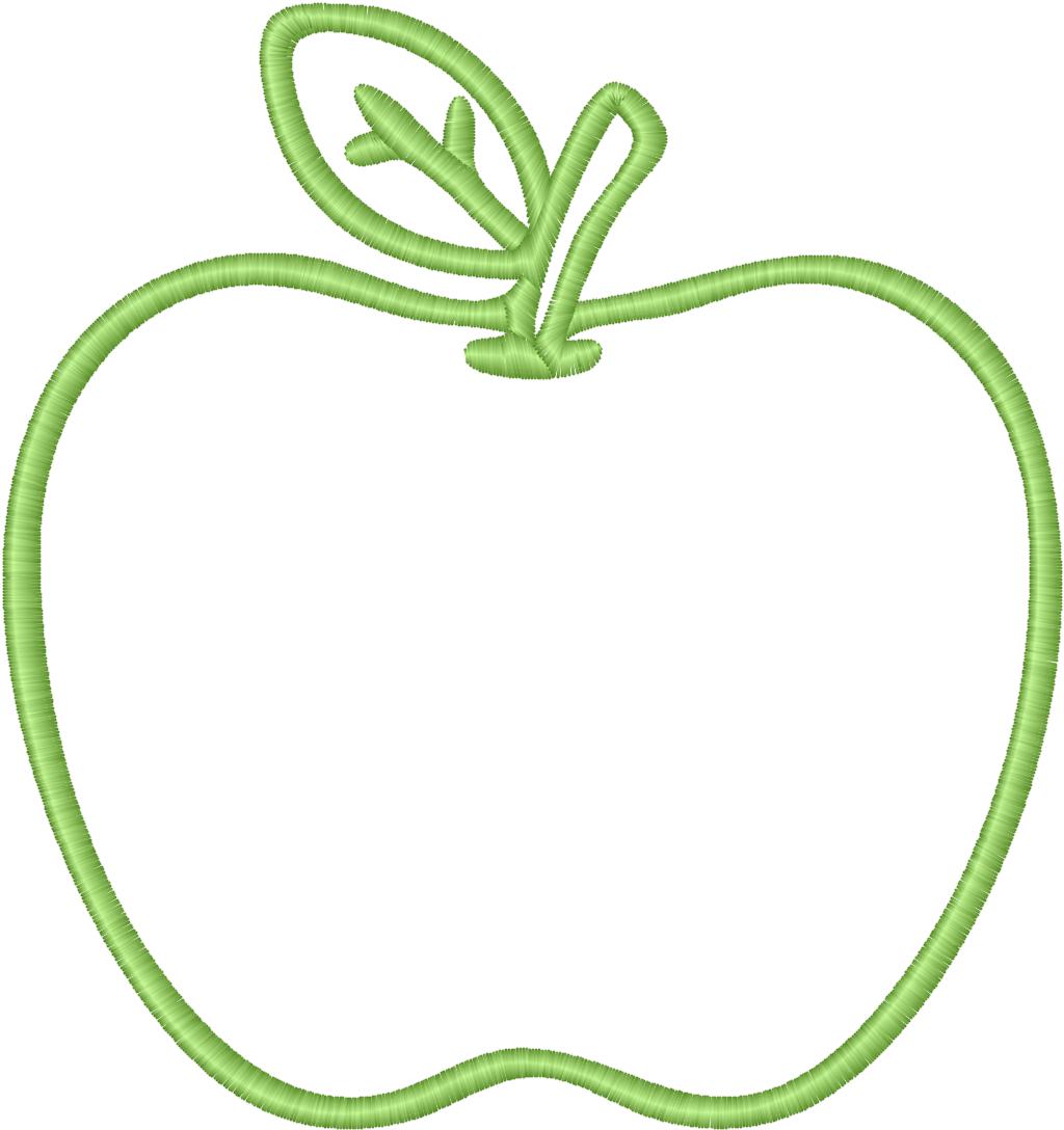 Apple Embroidery Design, 7 sizes, Machine Embroidery Design, Apple ...