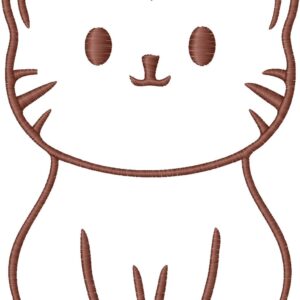 Kitty Embroidery Design, 7 sizes, Kitty Embroidery, Machine Embroidery Design, Kitty shapes Design,Instant