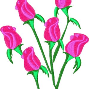 Flowers Embroidery Design, 7 sizes, Machine Embroidery Design, Flowers shapes Design, Instant