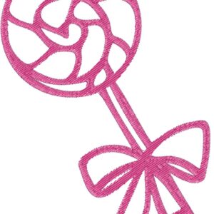 Lolipop Embroidery Design, 7 sizes, Machine Embroidery Design, Lolipop shapes Design, Instant