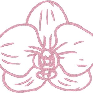 Orchid Design, 7 sizes, Machine Embroidery Design, Orchid shapes Design, Instant