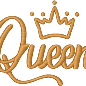 Queen Embroidery Design, 7 sizes, Queen Embroidery, Machine Embroidery Design, Queen shapes Design,Instant