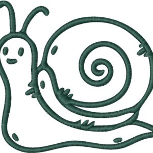 Snail Embroidery Design, 7 sizes, Machine Embroidery Design,Snail shapes Design,Instant