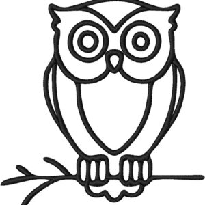 Owl Embroidery Design, 7 sizes, Machine Embroidery Design, Owl shapes Design, Instant