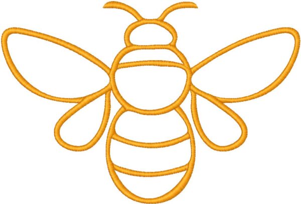 Bee Embroidery Design, 7 sizes, Machine Embroidery Design, Bee shapes Design, Instant