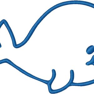 Whale Embroidery Design, 7 sizes, Whale Embroidery, Machine Embroidery Design, Whale shapes Design,Instant