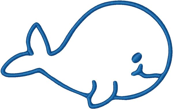Whale Embroidery Design, 7 sizes, Whale Embroidery, Machine Embroidery Design, Whale shapes Design,Instant