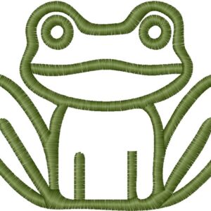 Frog Embroidery Design, 7 sizes, Machine Embroidery Design, Frog shapes Design,Instant