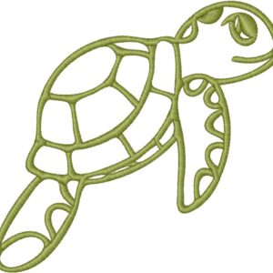 Turtle Embroidery Design, 7 sizes, Machine Embroidery Design, Turtle shapes Design,Instant