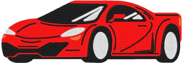 Sport Car Embroidery Design, 4 sizes, Machine Embroidery Design, Car shapes Design, Instant