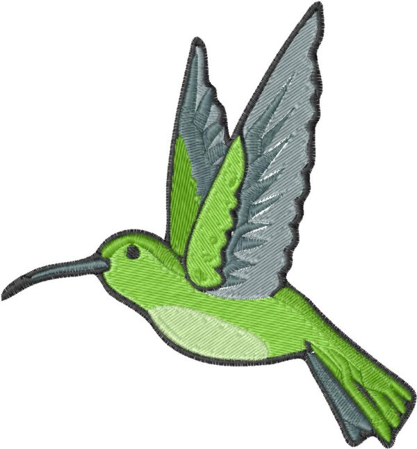 Hummingbird Embroidery Design, 3 sizes, Machine Embroidery Design, Hummingbird shapes Design, Instant