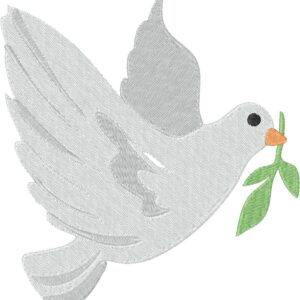 Dove Embroidery Design, 3 sizes, Machine Embroidery Design, Dove shapes Design, Instant