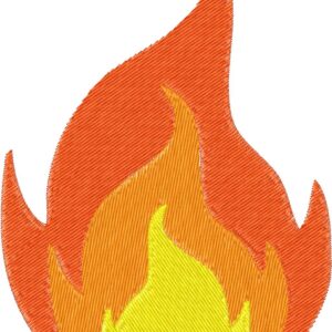 Fire Embroidery Design, 3 sizes, Machine Embroidery Design, Fire shapes Design, Instant