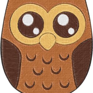 Owl Embroidery Design, 3 sizes, Machine Embroidery Design, Owl shapes Design, Instant