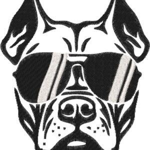 Pitbull Embroidery Design, 3 sizes, Machine Embroidery Design, Pitbull shapes Design, Instant