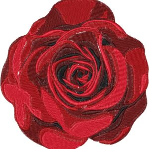 Rose Embroidery Design, 2 sizes, Machine Embroidery Design, Rose shapes Design, Instant