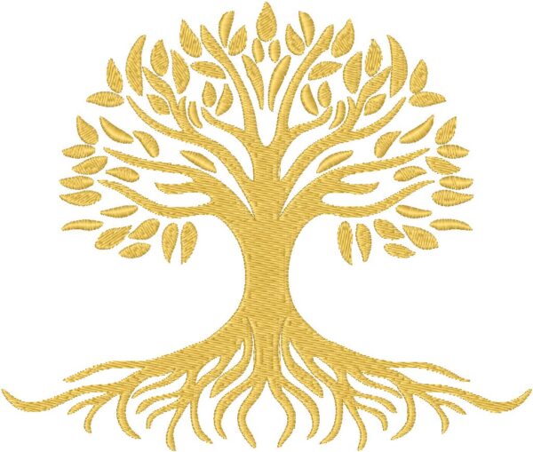 Tree Embroidery Design, 3 sizes, Machine Embroidery Design, Tree shapes Design, Instant