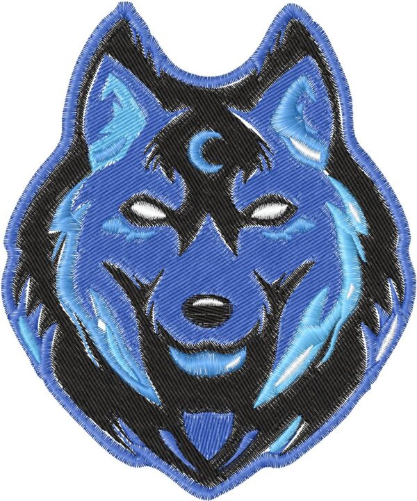 Wolf Embroidery Design, 3 sizes, Machine Embroidery Design, Wolf shapes Design, Instant