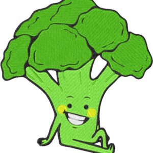 Broccoli Design, 7 sizes, Machine Embroidery Design, Broccoli shapes Design, Instant