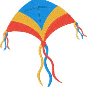 Kite Design, 7 sizes, Machine Embroidery Design, Kite shapes Design, Instant