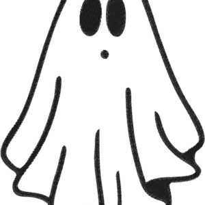 Ghost Design, 7 sizes, Machine Embroidery Design, Ghost shapes Design, Instant