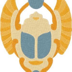 Egyptian Beetle Design, 7 sizes, Machine Embroidery Design, Egyptian Beetle shapes Design, Instant