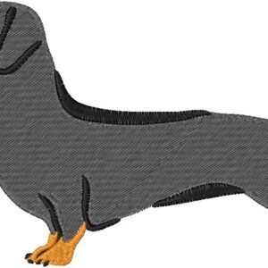 Dachshund Design, 7 sizes, Machine Embroidery Design, Dachshund shapes Design, Instant