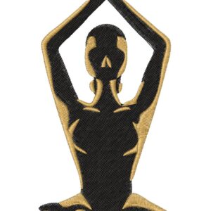 Yoga Design, 7 sizes, Machine Embroidery Design, Yoga shapes Design, Instant