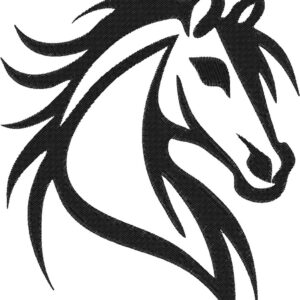 Horse Embroidery Design, 7 sizes, Machine Embroidery Design, Horse shapes Design, Instant