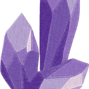 Crystal Design, 7 sizes, Machine Embroidery Design, Crystal shapes Design, Instant