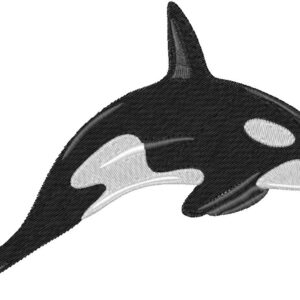 Killer Whale Design, 7 sizes, Machine Embroidery Design, Killer Whale shapes Design, Instant