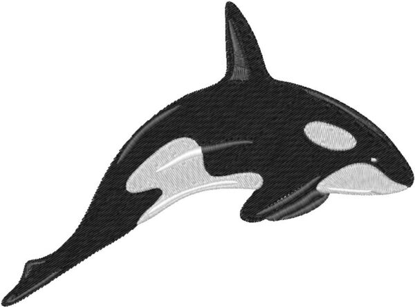 Killer Whale Embroidery Design, 7 sizes, Machine Embroidery Design, Killer Whale