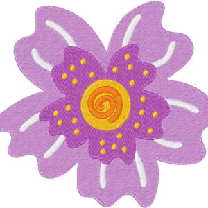 Flower Design, 7 sizes, Machine Embroidery Design, Flower shapes Design, Instant